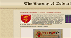 Desktop Screenshot of baronyofcoigach.com