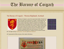 Tablet Screenshot of baronyofcoigach.com